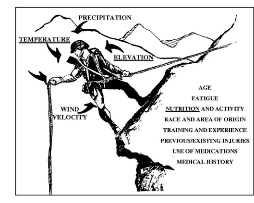 Figure 1-6. EnvironmentalInfluencing Mountain Injuries and Illnesses