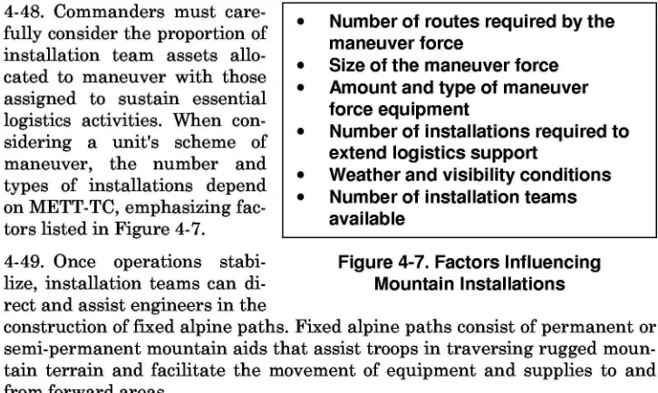 Figure 4-6. Types of Installations