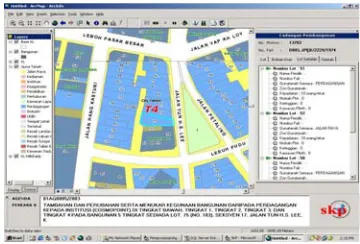 Figure 7: GIS database facilitate decision making in meeting presentation.  
