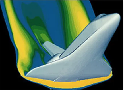 Fig. 2 Simulation of flow over a male elite swimmer gliding under water 