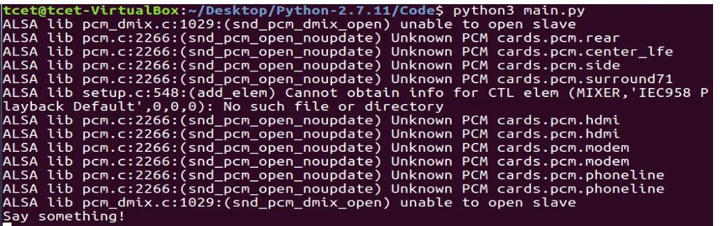 Fig. 1 user interface of the program in running state 