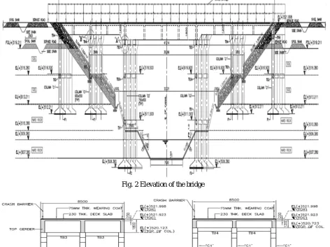 Fig. 2 Elevation of the bridge 