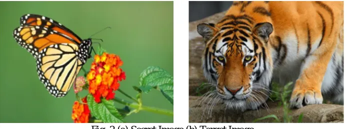 Fig. 2 (a) Secret Image (b) Target Image       Fig. 2 shows the secret image and the target image that is the host image
