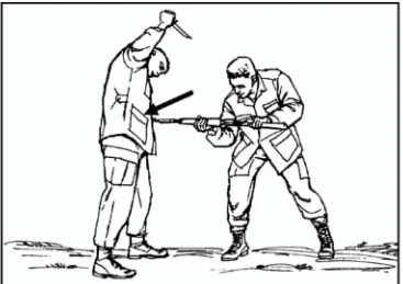 Figure 7-5. No.4 angle of attack with rifle and fixed bayonet.