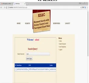 Fig 2: Search Query 