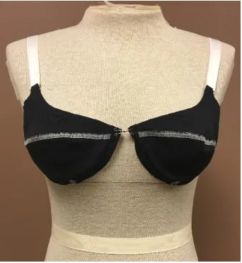 Figure 15. Experimental bra front           Figure 16. Experimental bra back 