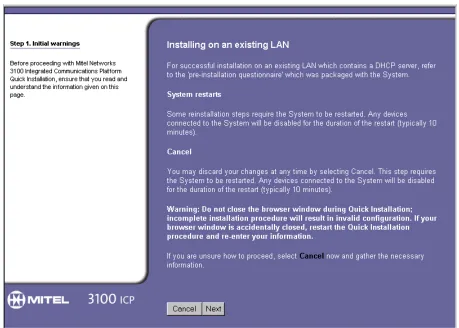 Figure 5 - 3100 ICP System Quick Installation Tool