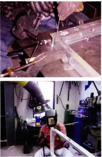 Fig. 26. Welding the frame in RIT's Engineering Shop