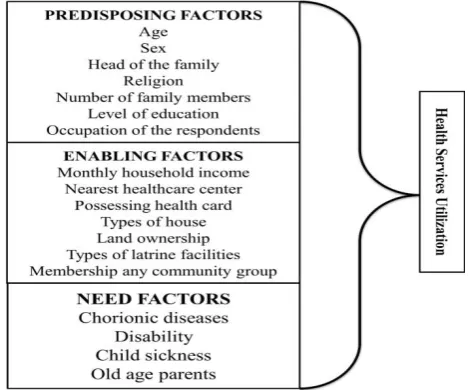 Figure 1: Conceptualization of factors affecting health care service utilization. 