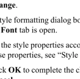 Table Element Styles Dialog Box