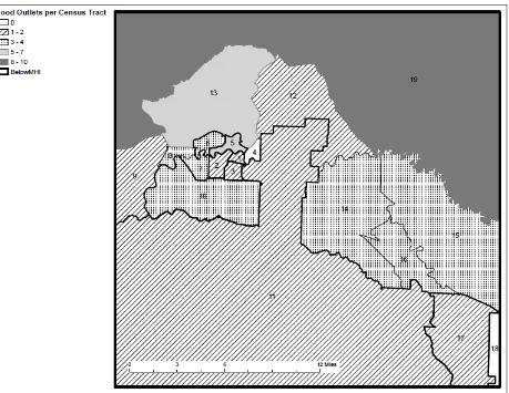 Figure 3. Stores per Census Tract in Fairbanks