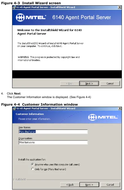 Figure 4-4  Customer Information window