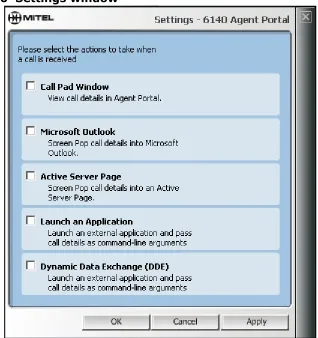 Figure 4-10  Settings window