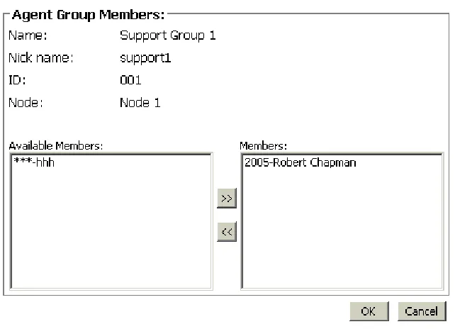 Figure 10   Agent Group Members window