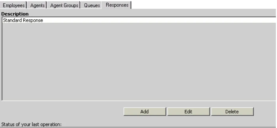 Figure 14   Configuration window: Responses tab