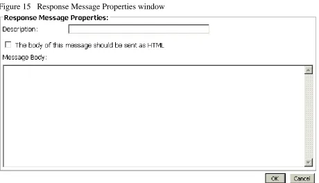 Figure 15   Response Message Properties window