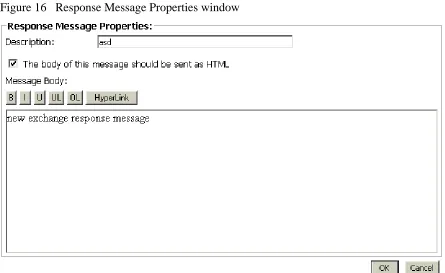 Figure 16   Response Message Properties window