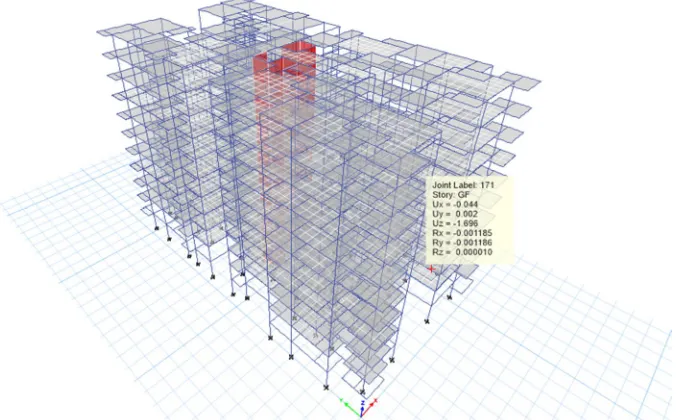 Fig 1 3D model of the RCC residential building 