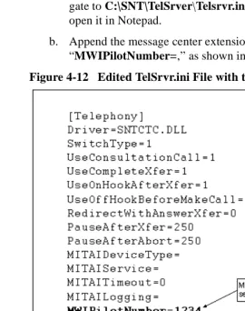 Figure 4-11   PBX Configuration for MiTAI MWI 