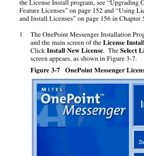 Figure 3-7   OnePoint Messenger License Installation Dialog