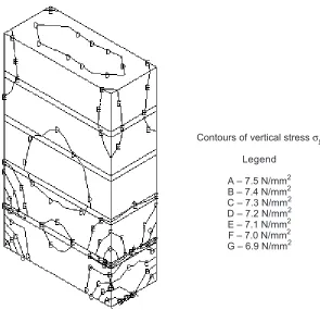Figure 4Deformed shape of the model with 10 mm mortar joint thickness