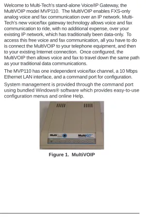Figure 1.  MultiVOIP