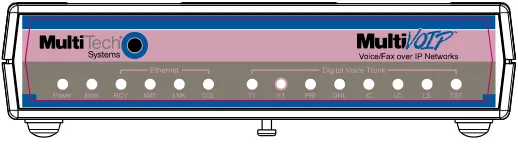 Figure 1-3.  MultiVOIP MVP2410 Chassis