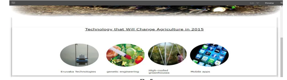 Figure 3: Schemes Schemes will give the brief description what are all the services available for Farmers and procedure to apply for the schemes and 