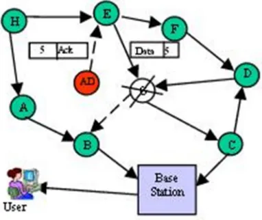 Fig 7. Acknowledgment Spoofing Attack  