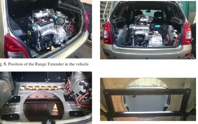 Fig. 5. Position of the Range Extender in the vehicle