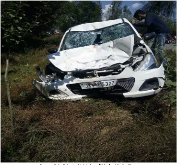 Figure 2.1: Private Vehicle collided with the Tree 