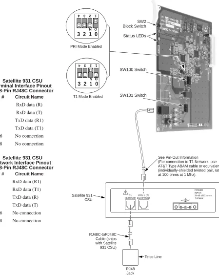 Figure 1: Satellite CSU Connection