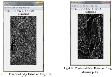 Fig 4.15  : Combined Edge Detection Image for  paris.lan. 