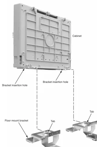 Figure 1-3:  SECURE THE MOUNTING BRACKETS WITH SCREWS
