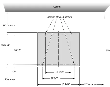 Figure 1-5: CABINET SPACE REQUIREMENTS