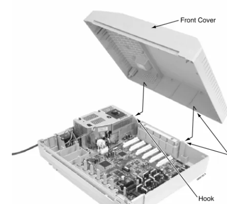 Figure 1-22: LOWER THE FRONT COVER