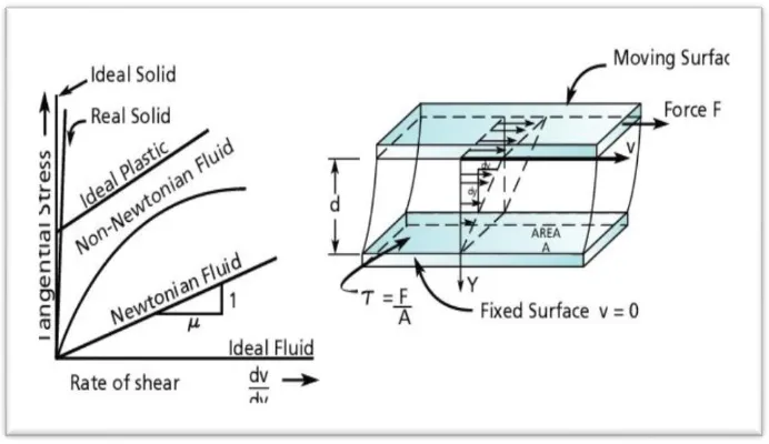 Figure 1.4: Newtonian concept of viscosity 