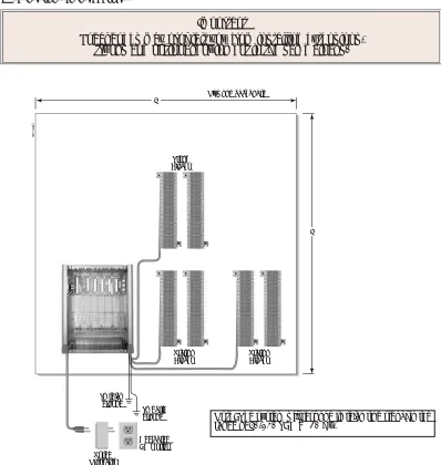 Figure 1-1: 4 Slot Cabinet Installation Layout