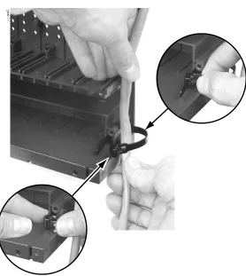 Figure 2-20: Securing the Cables