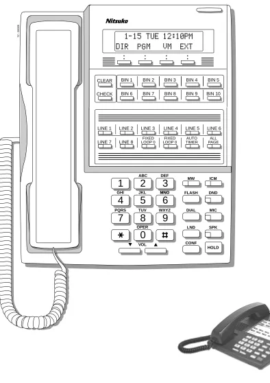 Figure 1:  22-Button Display Telephone