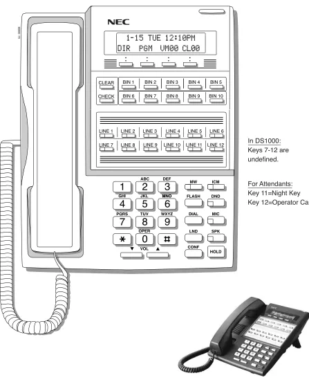 Figure 1:  22-Button Display Telephone