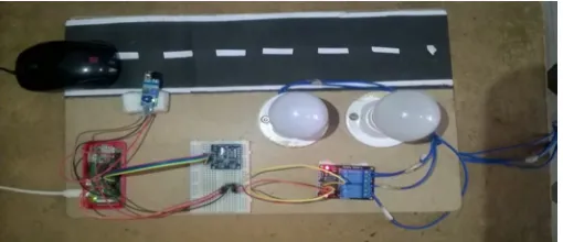 Figure 3 Before the detection of the vehicle 