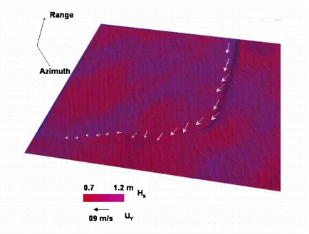 Figure 3 3-D Front Reconstruction with Significant Wave Height (Hs)  
