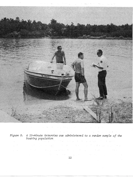 Figure 2. A 10-minute interview was administered t o  a random sample of the boating population 