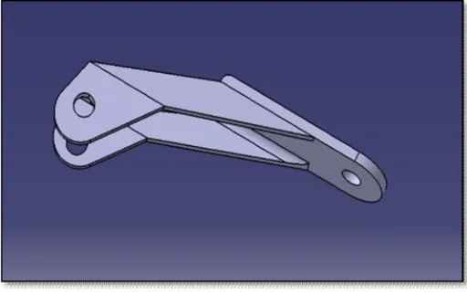 Fig 5.9 : Steering Arm (CAD Model) 