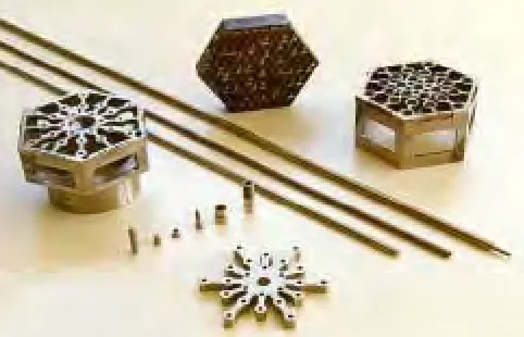 Figure 5: Main fuel elements components during development stage 
