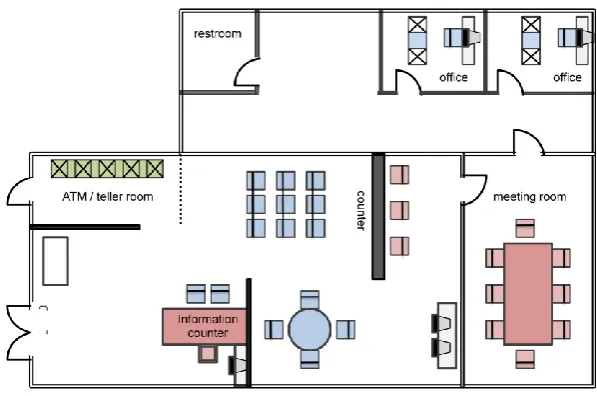 Figure 1.1:  Sample of the two-dimensional floor plan layout