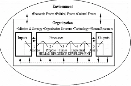 Figure 2.  Human resource development in context of the organization and environment. 