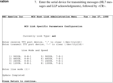 Figure 1-9 shows the Miscellaneous Configurations menu, which gives miscellaneous options for configuration