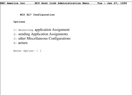 Figure 1-10   HL7 User-Definable Configuration